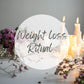Weight loss ritual - motivation and release ritual for losing weight.
